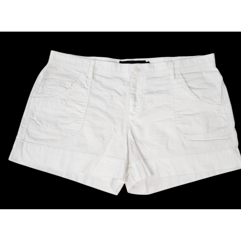 Calvin Klein Jean Shorts Womens Cotton White Size 14